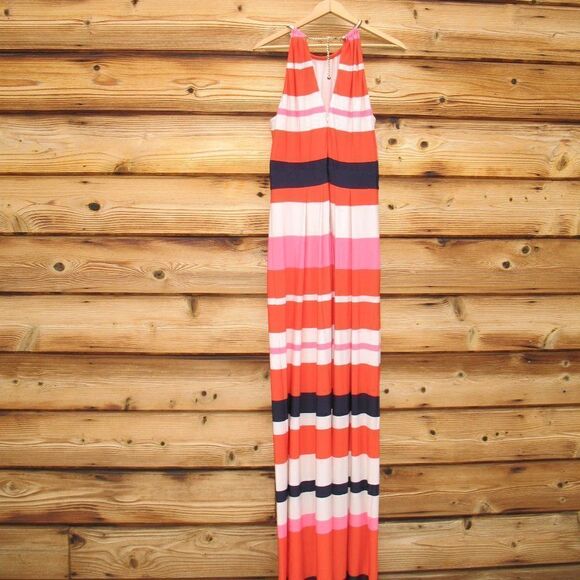 Eliza J Striped Maxi Dress 10 - Picture 6 of 9